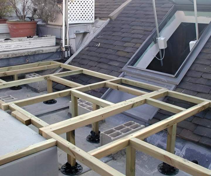 Nous fabriquons des terrasses en bois durables et esthétiques.