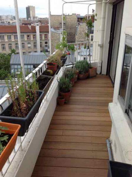 Aménagement de balcons en bois Paris